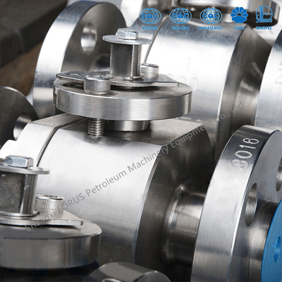 Conception posée par métal de flottement forgée API6D BS5351 ASME B16.34 de robinet à tournant sphérique