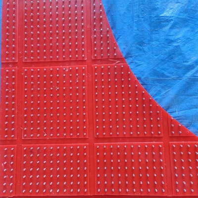 Mat anti-dérapant rouge de type ZP rotatif Atble 30 mm Mat plastique antidérapant pour forage
