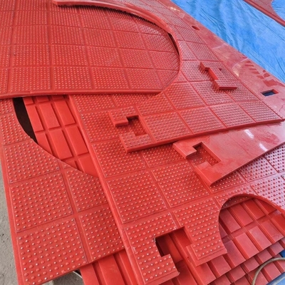 Mat anti-dérapant rouge de type ZP rotatif Atble 30 mm Mat plastique antidérapant pour forage
