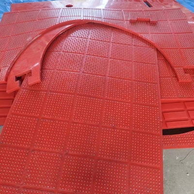 Mat anti-dérapant rouge de type ZP rotatif Atble 30 mm Mat plastique antidérapant pour forage