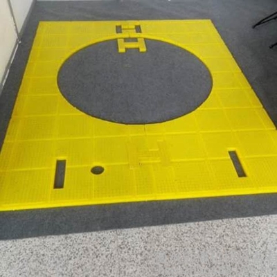 ZP275 tapis antidérapant rotatif mat de table de mat matériel PU pour le forage