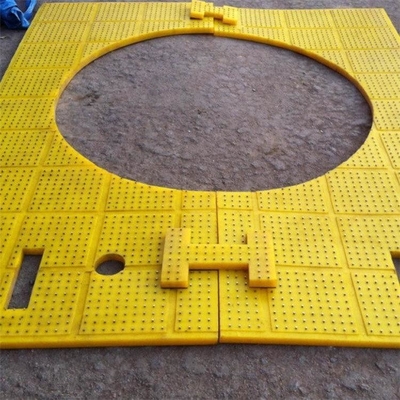 ZP275 Table tournante anti-dérapant Mat jaune PU Appliquer pour le forage des champs pétrolifères