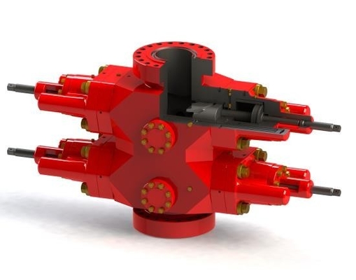 Taille de forage 7-1/16 "Equipement de prévention de l'explosion de forage dans les champs pétrolifères Double type Ram BOP
