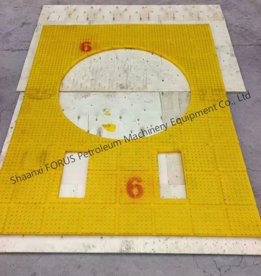 Table tournante anti-dérapant épaisseur 30 mm PU anti-dérapant pour le forage Table tournante