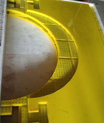 Table tournante mat anti-dérrapage mat matériel PU résistant à l'usure utilisé pour ZP175