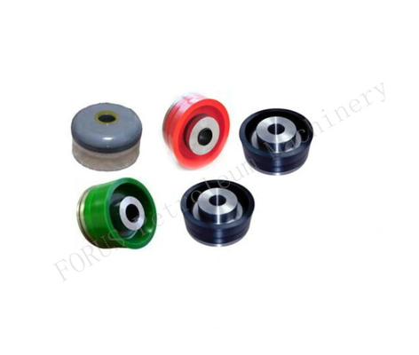 Piston de pompe collé de boue de double uréthane de dureté RS F-1600 AISI4140
